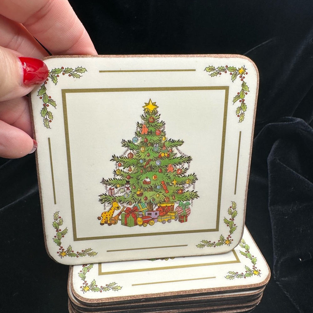 Pimpernel Christmas Tree Coasters